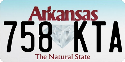 AR license plate 758KTA