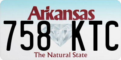 AR license plate 758KTC