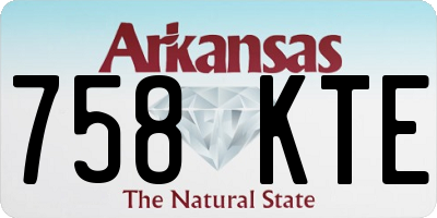 AR license plate 758KTE