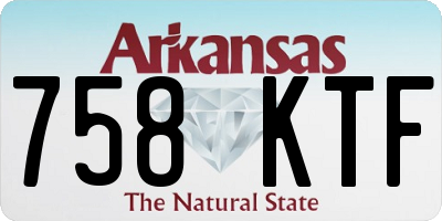 AR license plate 758KTF