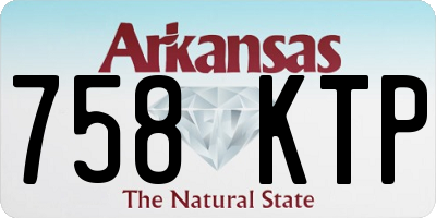 AR license plate 758KTP