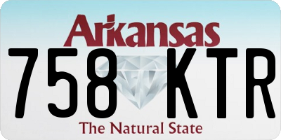 AR license plate 758KTR