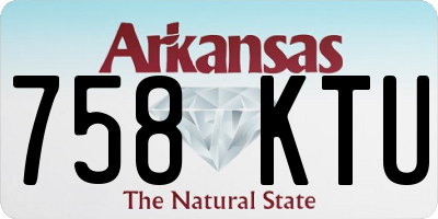 AR license plate 758KTU