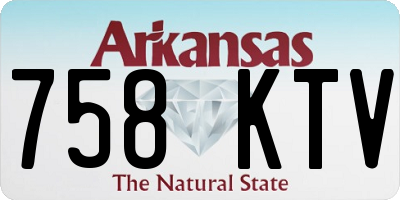 AR license plate 758KTV