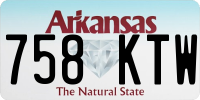 AR license plate 758KTW
