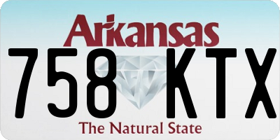 AR license plate 758KTX