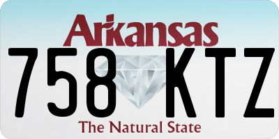 AR license plate 758KTZ