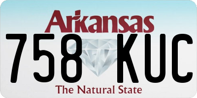AR license plate 758KUC
