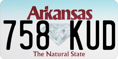 AR license plate 758KUD