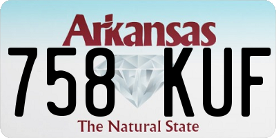 AR license plate 758KUF