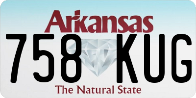AR license plate 758KUG