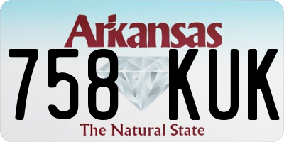 AR license plate 758KUK