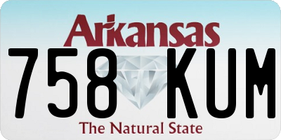 AR license plate 758KUM