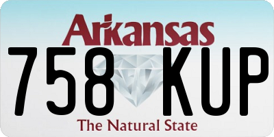 AR license plate 758KUP