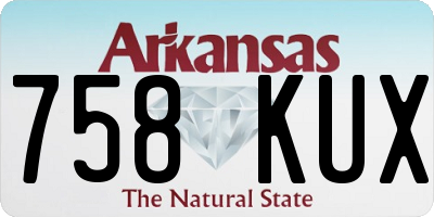 AR license plate 758KUX