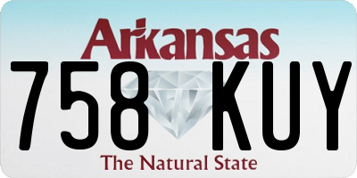 AR license plate 758KUY