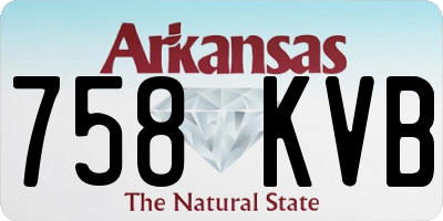 AR license plate 758KVB