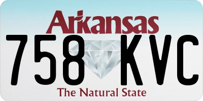 AR license plate 758KVC