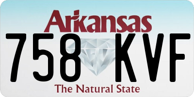 AR license plate 758KVF