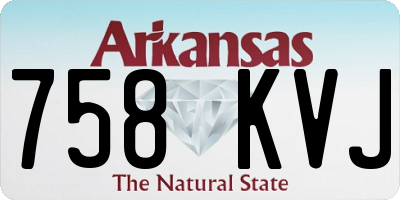 AR license plate 758KVJ