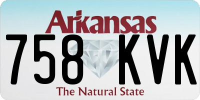AR license plate 758KVK