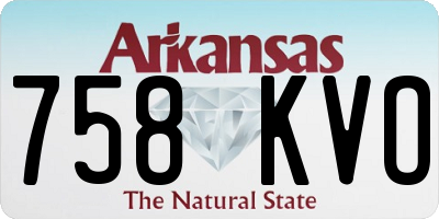 AR license plate 758KVO