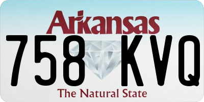 AR license plate 758KVQ