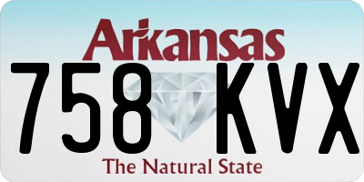 AR license plate 758KVX