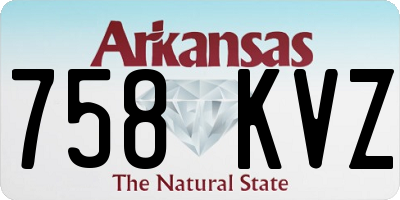 AR license plate 758KVZ