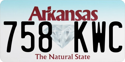 AR license plate 758KWC