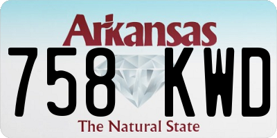 AR license plate 758KWD