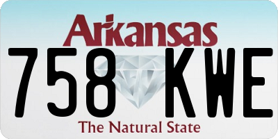 AR license plate 758KWE