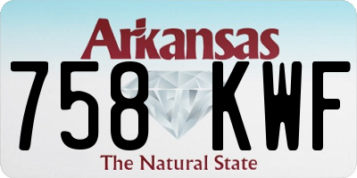 AR license plate 758KWF