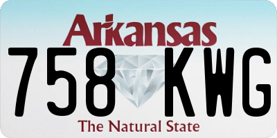 AR license plate 758KWG