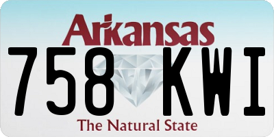 AR license plate 758KWI