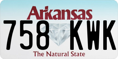 AR license plate 758KWK