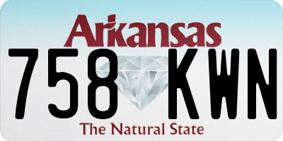 AR license plate 758KWN