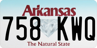 AR license plate 758KWQ