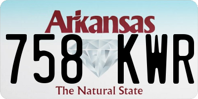 AR license plate 758KWR