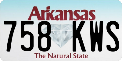 AR license plate 758KWS