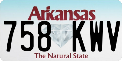 AR license plate 758KWV