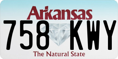 AR license plate 758KWY