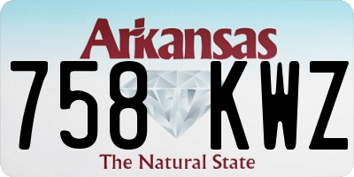 AR license plate 758KWZ