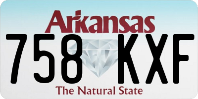 AR license plate 758KXF