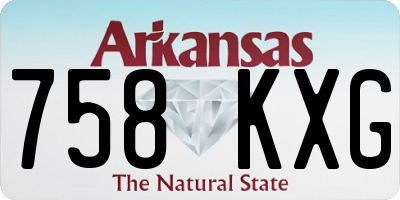 AR license plate 758KXG