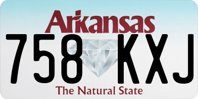 AR license plate 758KXJ