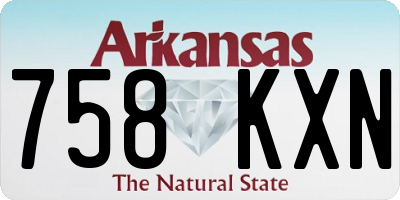 AR license plate 758KXN