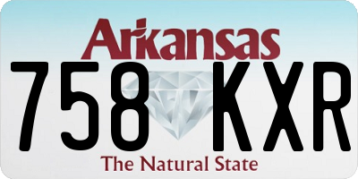 AR license plate 758KXR