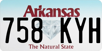 AR license plate 758KYH