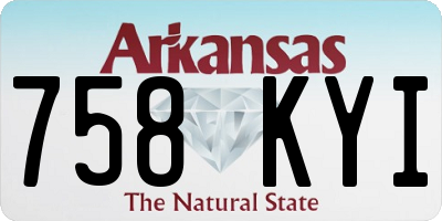 AR license plate 758KYI